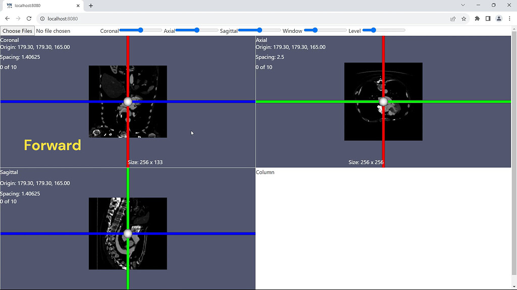 Seeking Guidance on Changing Coordinate Systems - Web - VTK