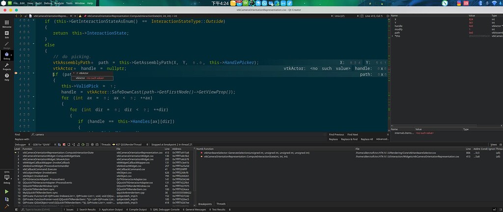 Vtk9.1 for Qml with QQuickvtkrenderItem have some issues. - Development ...