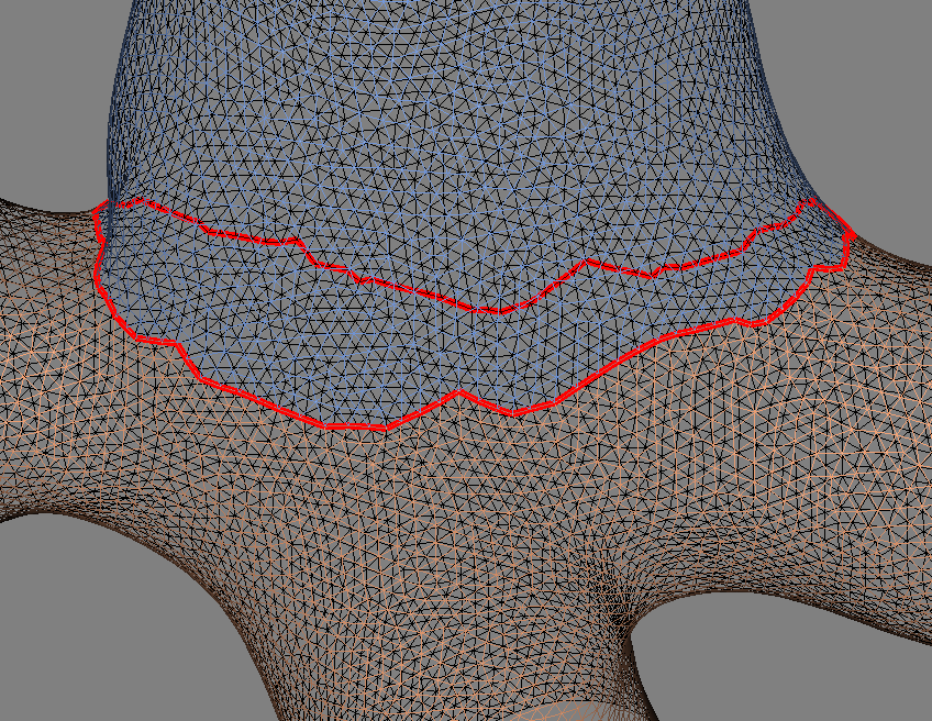 How to cut a surface along a closed polyline Support VTK